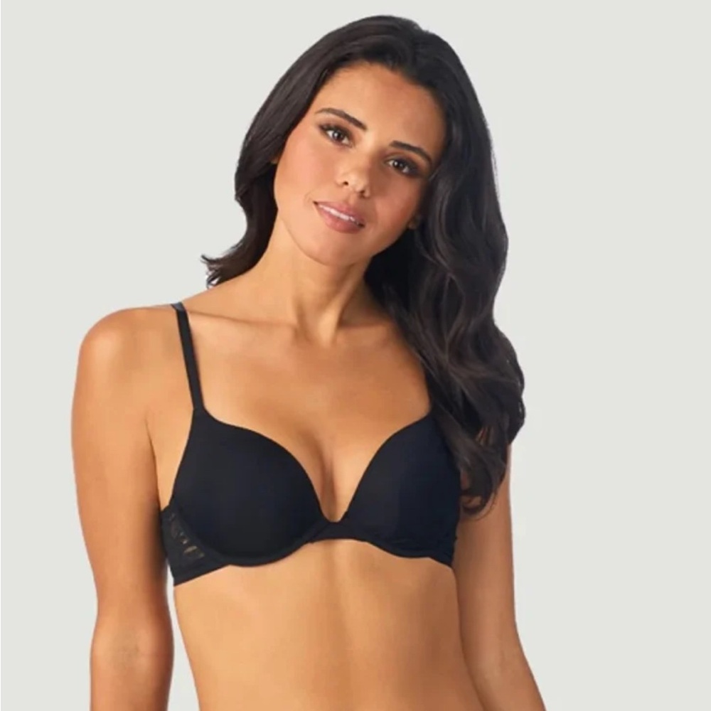 On Gossamer NWT Women's Sleek Micro Push up Bra with Lace